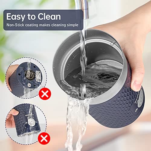 SIMPLETASTE Milk Frother, 4-in-1 Electric Milk Steamer, Automatic Warm and Cold Foam Maker and Milk Warmer for Latte, Cappuccinos, Macchiato 6