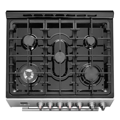 COSMO COS-305AGC 30 in. 5.0 cu. ft. Freestanding Single Oven Gas Range with 5 Burner Cooktop and Heavy Duty Cast Iron Grates in Stainless Steel 8