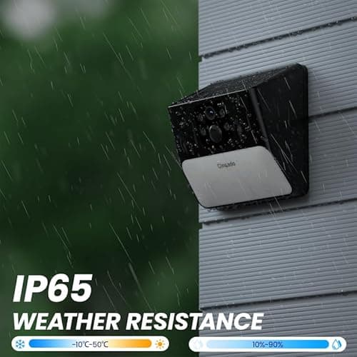 Cinnado Outdoor Camera Wireless-2.4G 2K Solar Wall Light Cameras for Home Security with AI Motion Detection, Waterproof,Motion Activated Light, Siren Cloud/SD Storage, Compatible with Alexa,S2 7