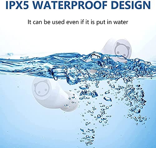 AMAFACE Kids Wireless Earbuds Cute Panda Bluetooth Earbuds with mic Charging Case 36H Playtime 3D Stereo Headphones IPX6 Waterproof Sport in-Ear Headphones for Kids Adult 7