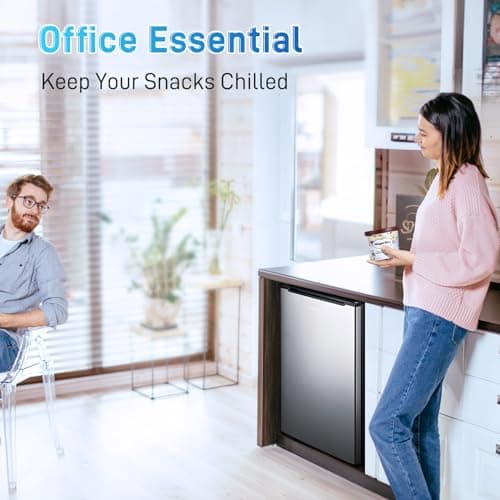 Anypro Compact Mini Upright Freezer 3 Cu.Ft with 3 Pull-down Drawer Doors and Adjustable Thermostat, Single Door Small Deep Standing Freezer Rapid Cooling for Home, Office, Dorm, Garage, Silver 8