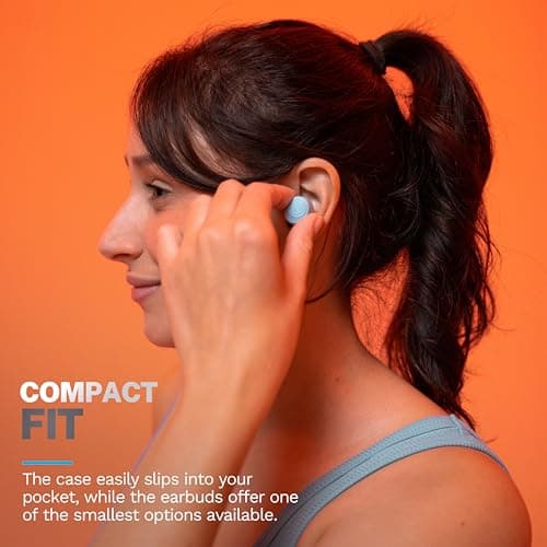 JLab Go Air Pop+ True Wireless Earbuds, in Ear Headphones, Bluetooth Earphones, 35H Playtime Ear Buds, Bluetooth Earbuds with Microphone, USB-C Charging Case, Dual Connect, EQ3 Sound, Light Blue 6