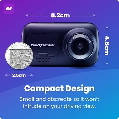 Nextbase 222x Front and Rear Dash Cam | Car Recording Camera | Full 1080p/30fps HD Recording DVR Cam | 140 Degree Wide Viewing Angle | SOS Emergency | Polarising Filter Compatible | Black 3