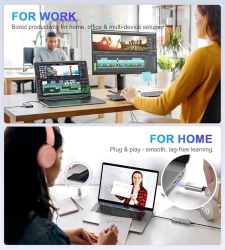 UtechSmart USB C Hub, USB C Ethernet Multiport Adapter, 6 In 1 USB C to HDMI Dock Compatible for Macbook Pro/Air, Chromebook, Dell XPS, HP and Type C Devices (Gigabit Ethernet 100W PD 4K HDMI USB 3.0) 8