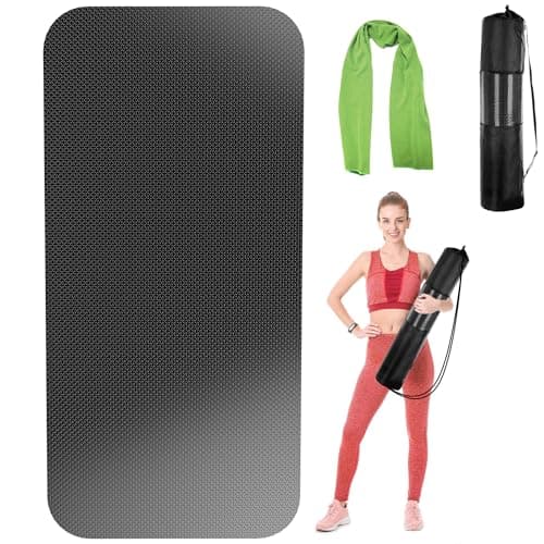 EVEME Extra Large Yoga Mat 96" x 32" x 1/4 inch, Workout mats for home gym,Exercise mats for home workout,Yoga mat thick large wide,Large exercise mats for home gym,Fitness equipment mat (96" x 32")