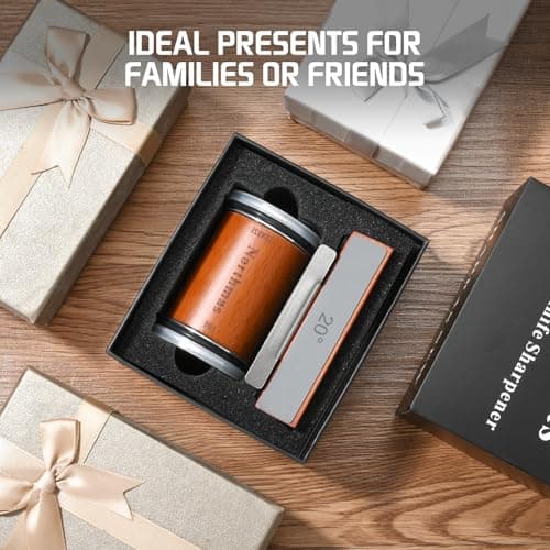 Northmas Rolling Knife Sharpener, Diamond Knife Sharpener Kit for Kitchen Knives, Offers 15 & 20 Degree Sharpening for Different Knives, Includes A Stainless Steel Pad for Small Knives Sharpening 6
