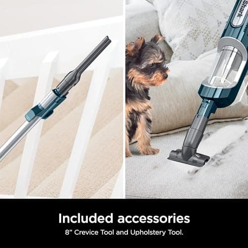 Shark HZ700 Ultralight PetPro Corded Stick Vacuum with PowerFins HairPro Odor Neutralizer Technology, Crevice & Upholstery Tool, Blue Iris (Renewed) 8