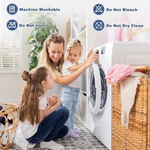 GRT Queen Mattress Protector Waterproof, 100% Waterproof Quilted Fitted Mattress Pad, Noiseless Hollow Cotton Mattress Cover, fits up to 21" Deep, Dust Proof White 6