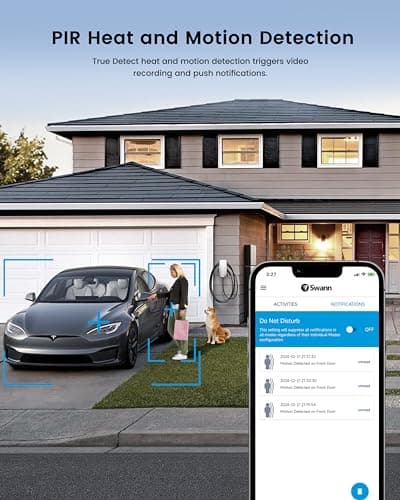 Swann Xtreem 4K 2Pack Wireless Security Cameras with 32GB Micro SD & Cloud Storage, Indoor & Outdoor Surveillance, Ideal for Baby Monitor & Home, 2-Way Talk, Wi-Fi, No Monthly Fee, 4KXTRMPK2-GL 6