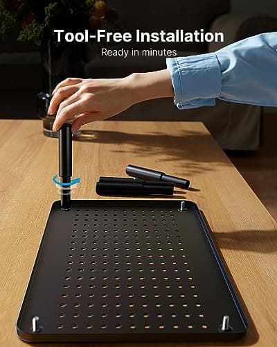 HUANUO Monitor Stand, Monitor Stand Riser 3 Height Adjustable, Monitor Riser with Airflow Vents, Laptop Stand for Desk, Laptop Riser, Desk Organizer for Monitor, 15.6" Laptop, PC, Printer 7