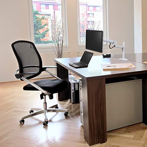 Ergotron – LX Monitor Arm, Single Monitor Desk Mount – fits Flat Curved Ultrawide Computer Monitors up to 34 Inches, 7 to 25 lbs, VESA 75x75mm or 100x100mm – Tall Pole, White 6