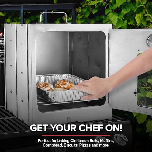 Modern Innovations Portable Camping Oven, Folding Camping Stove for Baking Cinnamon Rolls, Breads, and Muffins, Outdoor Portable Oven for Use with Wood Burning Fire, Propane Stoves, Campers, and More 7