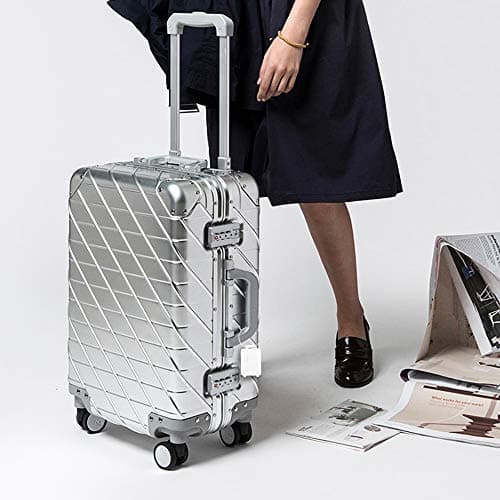 Aluminum Luggage Tags Brushed Metal Texture, Durable Suitcase Luggage Bag Tags (3 Colors) 8