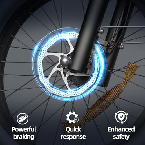 Aetherdriv Electric Bike for Adults 1500W, 35MPH 60Miles Range 20" Fat Tire Electric Bike, 48V 18.9Ah Battery Electric Mountain Bike,Hydraulic Brake for Ebike, 7-Speed All-Terrain Electric Dirt Bike 5