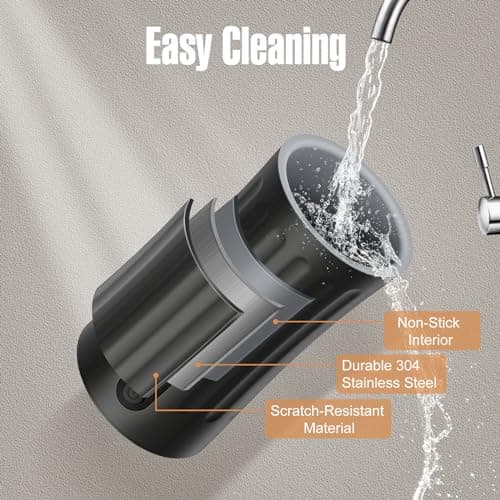 Ovetedot Milk Frother, 4-in-1 Electric Milk Frother and Steamer, Automatic Hot and Cold Foam Maker and Milk Warmer for Coffee, Latte, Cappuccino, Macchiato, Hot Chocolate(Black) 4