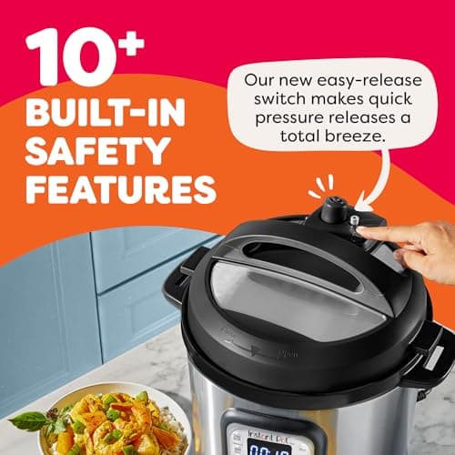 Instant Pot Duo 7-in-1 Electric Pressure Cooker, Slow Cooker, Rice, Steamer, Sauté, Yogurt Maker, Warmer & Sterilizer, Includes App With Over 800 Recipes, Stainless Steel, 6 Quart 5