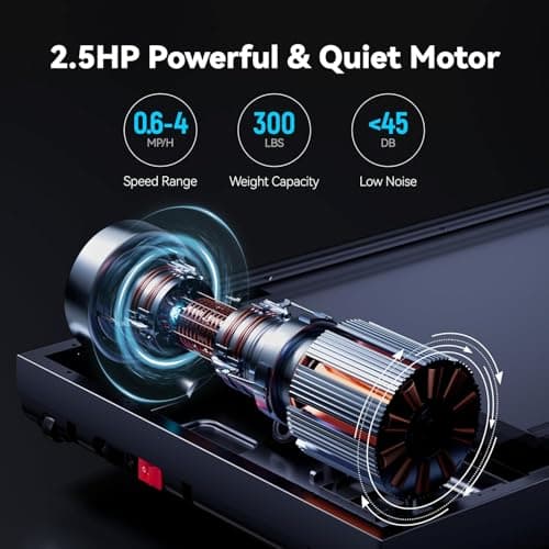 Walking Pad with Auto Incline, Under Desk Folding Treadmill with Remote Control and LED Display for Home Office, 3HP Portable Walking Jogging Running Machine, 300 LB Capacity 4