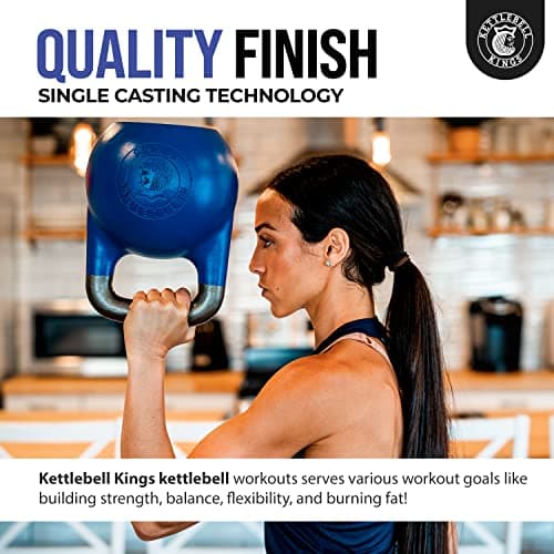 Kettlebell Kings | Competition Kettlebell Weights (8-48 KG) For Women & Men | Designed For Comfort in High Repetition Workouts | Superior Balance For Better Workouts 5