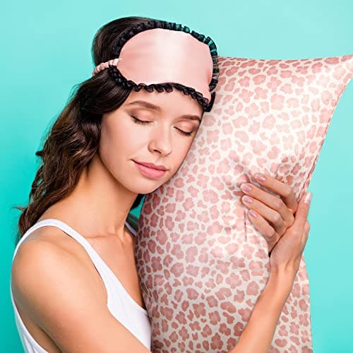 BEDELITE Satin Pillowcase for Hair and Skin Digital Printing, Super Soft Cooling Similar to Silk Pillow Cases 2 Pack with Envelope Closure, Gift for Women Men(Standard 20x26 Inch, Pink Leopard) 5