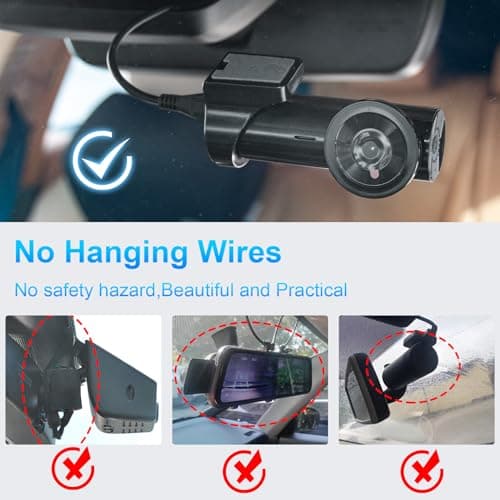 mangoal Dash Cam Power Adapter for BMW with 3-Pin Rain Sensor – Hidden Cable Kit for GPS Radar Mirror Camera, Plug & Play Only Fits for Vehicles with 3-Pin Rain Sensor Connector 7