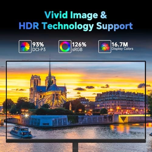 KTC 24.5 Inch FHD 100Hz IPS Computer Monitor, 1080P Eye Care PC Gaming Monitor, Adaptive-Sync, Low Blue Light, HDR, VESA Mount with HDMI VGA for Home Office, H25B7 3