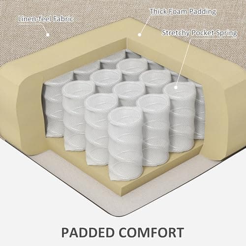 HOMCOM Power Lift Recliner Chair for Elderly, Easy Assembly, Fabric Lift Chair for Adults, Recliner Sofa with Remote Control, Side Pockets for Living Room, Beige 6