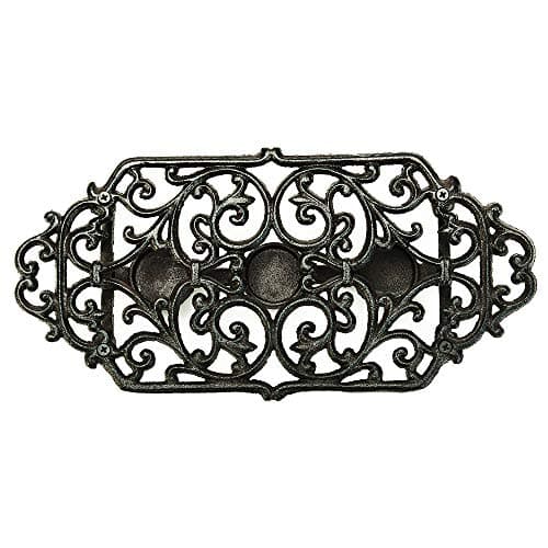Sungmor Heavy Duty Cast Iron Teapot Dish Warmer Stable Holder for Tealight Stand | Tealight Warmer Decorative Stove for Villa Yard Balcony-Flower Shape