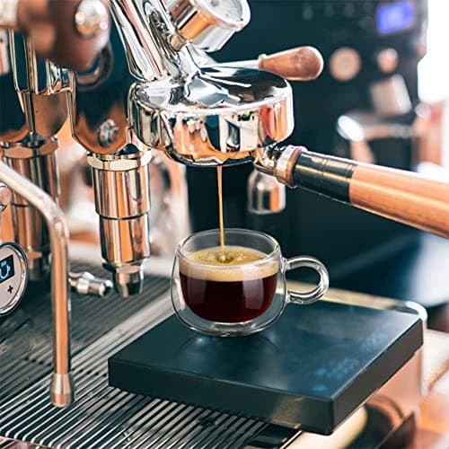 glastal German Quality 4 Oz Insulated Double Wall Glass Espresso Cups, Espresso Coffee Cups, Double Espresso Cups, Demitasse Cups, Espresso Mug, 120 ml (full capacity) Tazas De Cafe Expreso 2 Pack 8