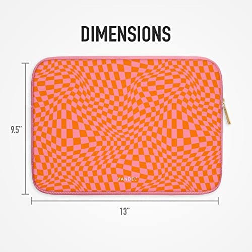 Vandel MacBook Air 13 inch Laptop Sleeve, Fits 13-13.3 inch Laptops: Neoprene MacBook Pro & Air Case, Chromebook, HP Soft Cover | Thin Computer Carrying Bag, Pink Mac (M1 & M2) Pouch 7