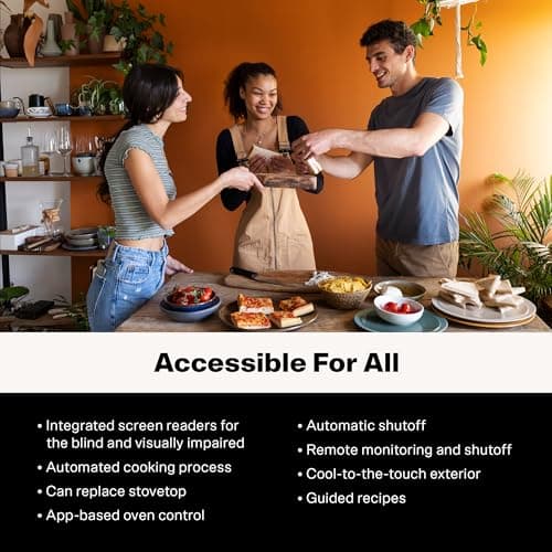 Brava Oven Bake & Breakfast Set: 10-in-1 Touchscreen Countertop Smart Oven, Air Fryer, 6-Slice Toaster, Slow Cooker, Reheater, Dehydrator, Rice Cooker, Healthy & User Friendly, Auto-Shut Off, 1800W 8