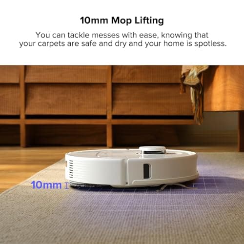 roborock Qrevo Pro Robot Vacuum and Mop with FlexiArm Design Edge Mopping, Dynamic Hot Water Mop Washing and Auto Mop Drying, Intelligent Dirt Detection, 7,000 Pa Suction, Ideal for Carpets 9