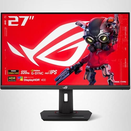 ASUS ROG Strix 27” 1440P USB-C HDR Gaming Monitor (XG27ACMS) – QHD (2560 x 1440), 320Hz, 0.3ms, Fast IPS, Extreme Low Motion Blur Sync, G-SYNC Compatible, DisplayWidget, Tripod Socket, 3 yr Warranty 11