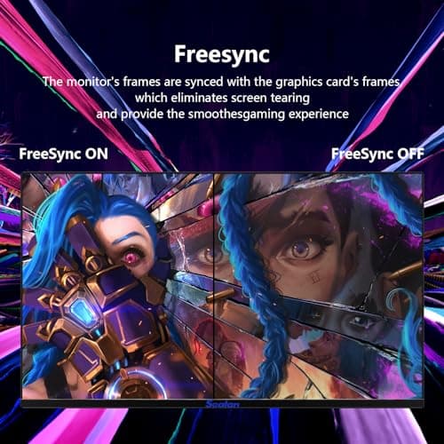 Sealan 24 Inch Curved Gaming Monitor 180hz Full HD 1080P Frameless AMD FreeSync Eye Care DisplayPort HDMI Wall Mountable 250cd/m² Brightness 99% sRGB AMD FreeSync Flicker-Free Blue Light Filter 6