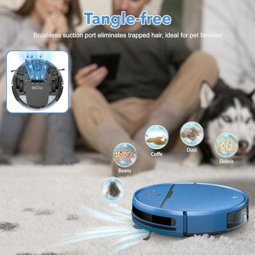 iMartine 2 in 1 Mopping Robot Vacuum Cleaner Compatible with WiFi/App 5