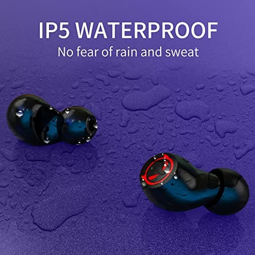 AMAFACE Tiny Bluetooth Earbuds,Kids Wireless Ear Bud with Cute Charging Case, Waterproof Stereo Wireless Earphone with Micphone for Workout Sport,Kids Headphones for Phone and Pad 6