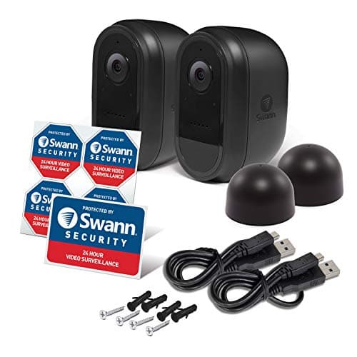 Swann 2 Pack Wire-Free 1080p Full HD Indoor & Outdoor Waterproof Recharcheable Security Camera with Night Vision, 2-Way Talk, Heat, Motion & Person Detection, Free Cloud & Local Recording. (Renewed) 6