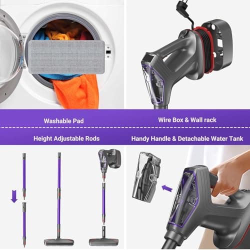 Steam Mop for Floor Cleaning, Heavy Duty 29-in-1 Steam Cleaner for Home with Detachable Handheld Steamer, for Hardwood, Tile, Walls, Grout, Windows, Furniture and Decks 8