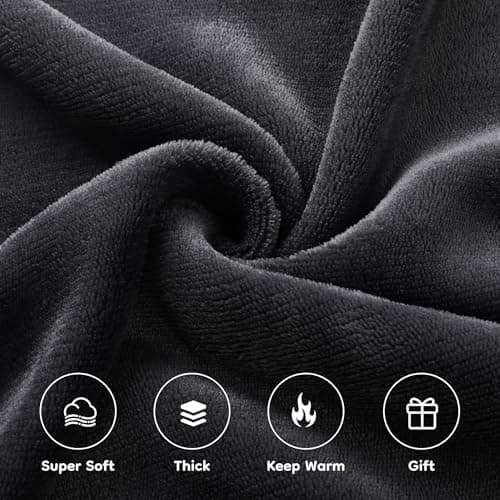 LaffyLo Electric Heated Blanket Full Size 72"×84", Breathable & Luxurious Flannel, Soft Warm Gift with Over-Heat Protection, 4 Heating Levels & 10 H Auto Shut Off, Machine Washable, Dark Grey 7