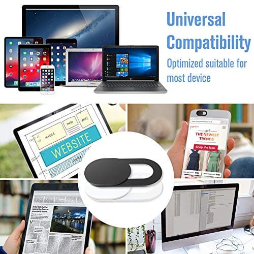 Webcam Cover Slide, [6 - Pack]Ultra-Thin Web Camera Cover for Laptops, PC,Computer and Apple Devices like MacBook,iMac, iPad and iPhone 6/7/8 Plus.0.022in Thick Web Blocker for Privacy and Security 6