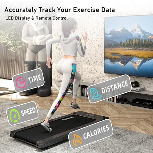 Bifanuo Walking Pad - Under Desk Treadmill for Home/Office, Portable with Remote Control LED Display - Ideal for Fitness Enthusiasts 6