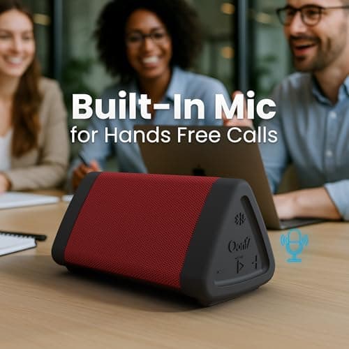 OontZ Angle 3 (4th Gen) – Portable Bluetooth Speaker, 12W Stereo Sound, 24 Hour Playtime, Rich Bass, 100 Foot Wireless Range, Waterproof, Home, Outdoor, Travel, Great Gift (Red) 7