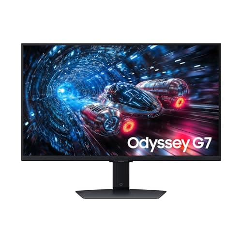Samsung 27” Odyssey G7 G70F FHD Resolution Gaming Monitor, Fast IPS Dual Mode, 4K 180Hz Refresh Rate, NVIDIA G-Sync Compatible, AMD FreeSync™ Premium, Ergonomic Stand, LS27FG706ENXZA 11
