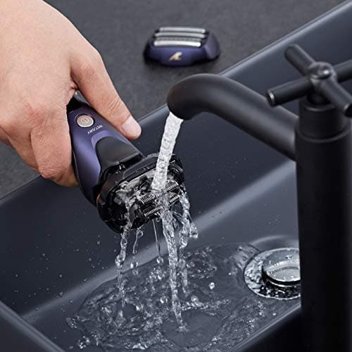 Panasonic ES-LV67-A803 Wet and Dry Shaver, 5 Shaving Heads with Linear Motor, Including Hair Trimmer, Navy Blue 6