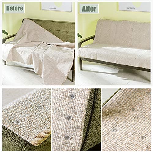 LSTCPGLAI 100 Pcs Bed Skirt Pins Clear Heads Twist Pins Bedskirt Pins Bed Sheet Clip Fixer with Storage Box. 7