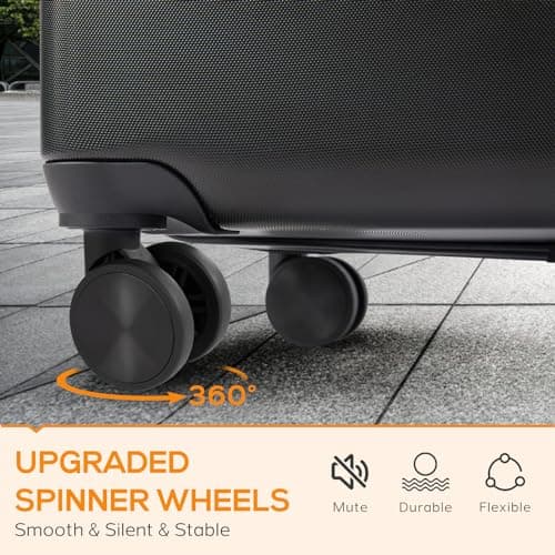 Carry-On Luggage, 20 inch Hard Shell Rolling Suitcase for Travel Expandable Lightweight with Spinner Wheels TSA Lock 5