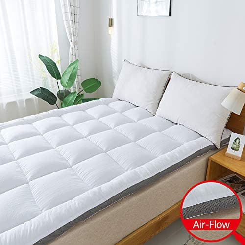 SUFUEE Mattress Topper Twin & Mattress Pad Protector - Quality Plush Luxury Down Alternative Pillow Top - 2inch Extra Thick Mattress Cover(39"x75") 6