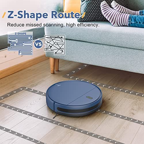UMMUND Robot Vacuum and Mop Combo, 2 in 1 Robotic Vacuum Cleaner, with WiFi/App/Voice, Schedule Settings, Self-Charging, Ideal for Hard Floor, Pet Hair and Low Pile Carpet 6