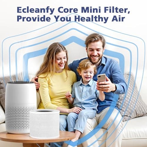 2-Pack Core Mini Filter Compatible with LEVOIT Core Mini Air Purifie-r, 3-in-1 H13 HEPA High-Efficiency Activated Carbon Pre-filter for LEVOIT Core Mini Replacement Filter 8