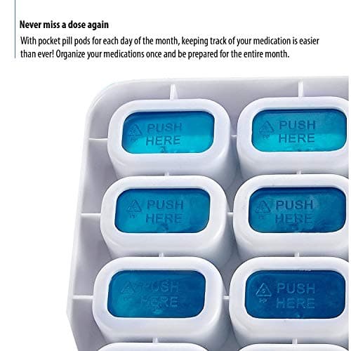 Deke Home - Pill Holder, 31 Daily Compartments Pill Dispenser, Cute Pill Organizer for Medication Management, Travel-Friendly and Durable Design, Ideal for Vitamins, Supplements, and Pills 8