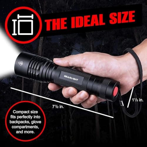 LED Flashlight High Lumens, Tactical Flashlight Battery Powered (Batteries Not Included), Bright Handheld Flashlight for Camping, Hunting, Home, Security, Hiking, Walking at Night & Emergency Use 9